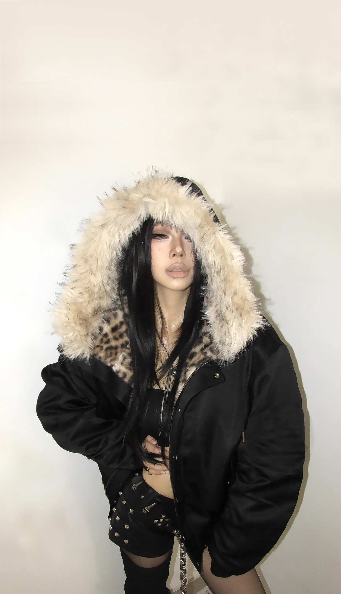 Fur Hooded Jacket